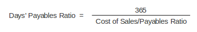 days payables ratio