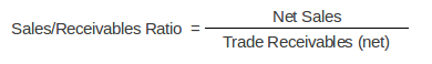 Sales to Receivables Ratio